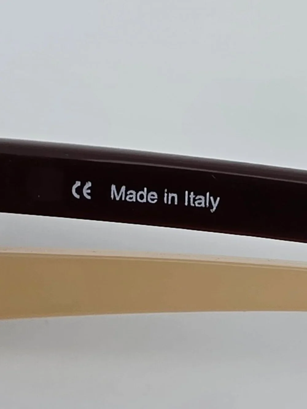 Escada VES 617SN Col. 0R80 Bronze Cream Semi Rimless Eyeglasses Frame Italy 52mm